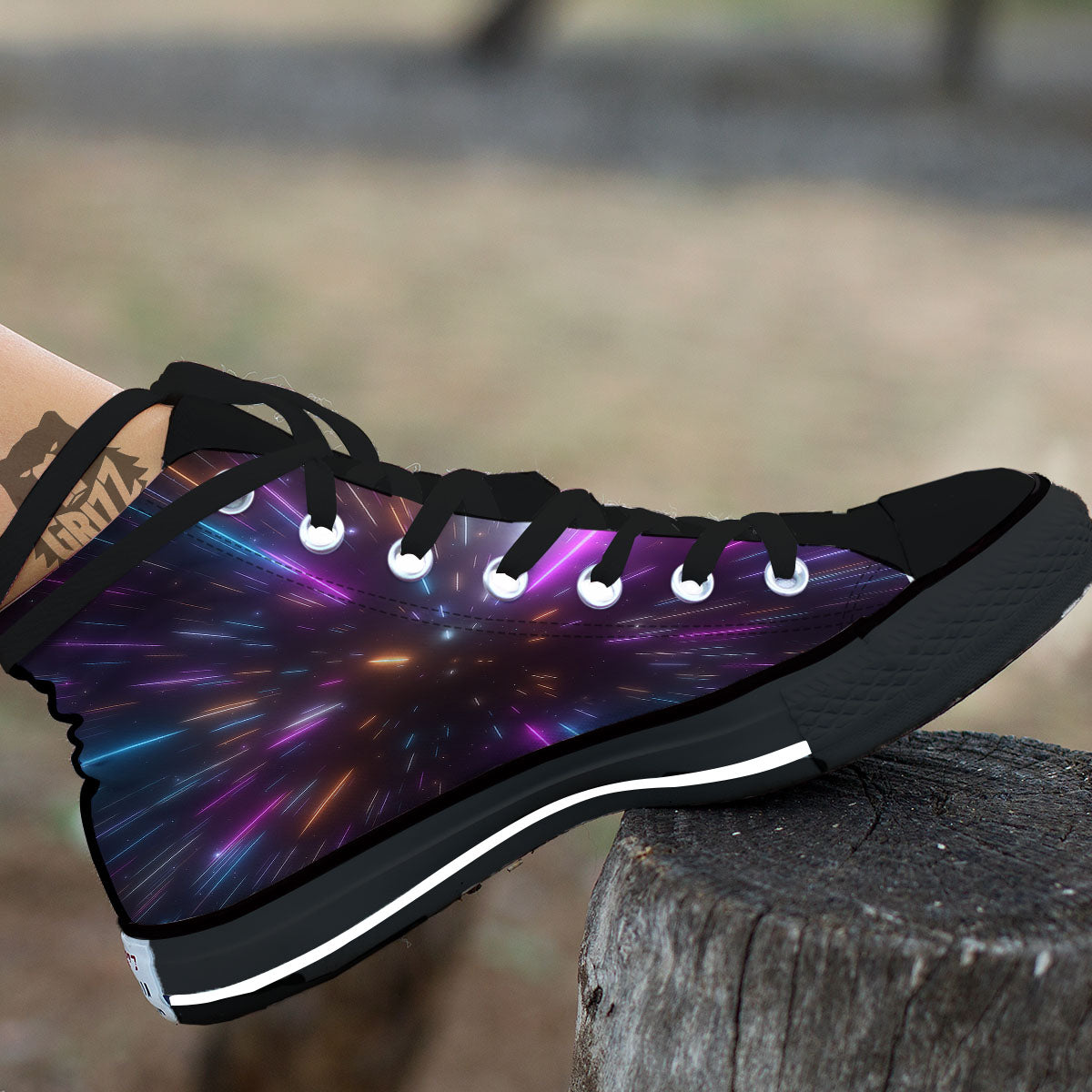 Lightspeed Hyperspace Print High Top Shoes-grizzshop
