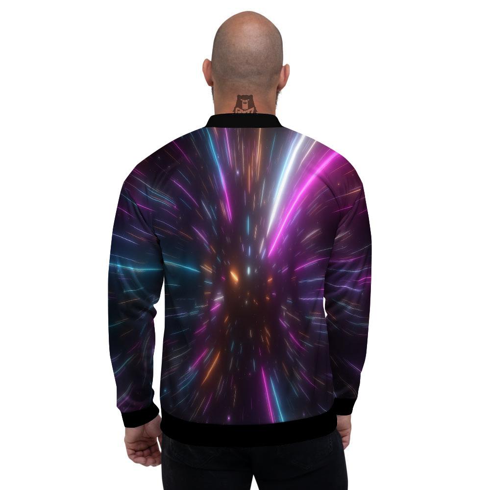 Lightspeed Hyperspace Print Men's Bomber Jacket-grizzshop