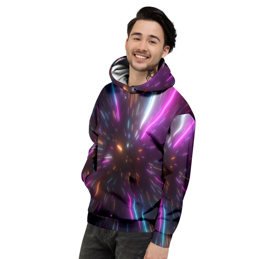 Lightspeed Hyperspace Print Men's Hoodie-grizzshop