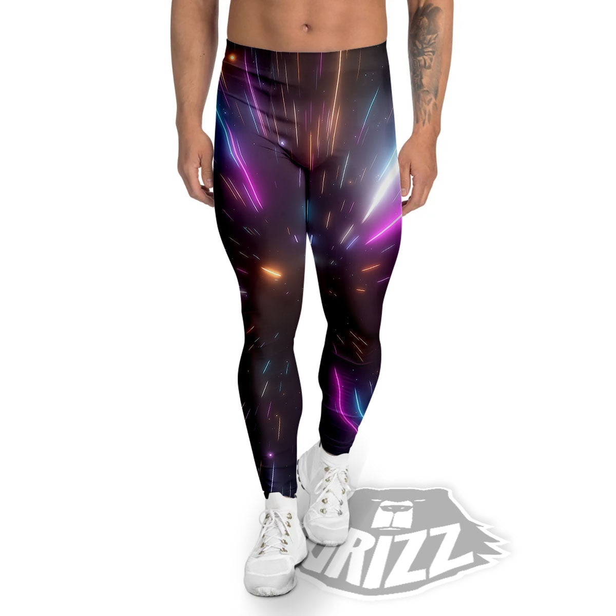 Lightspeed Hyperspace Print Men's Leggings-grizzshop