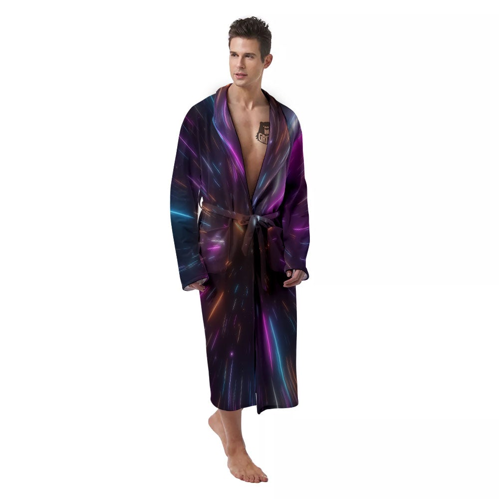 Lightspeed Hyperspace Print Men's Robe-grizzshop