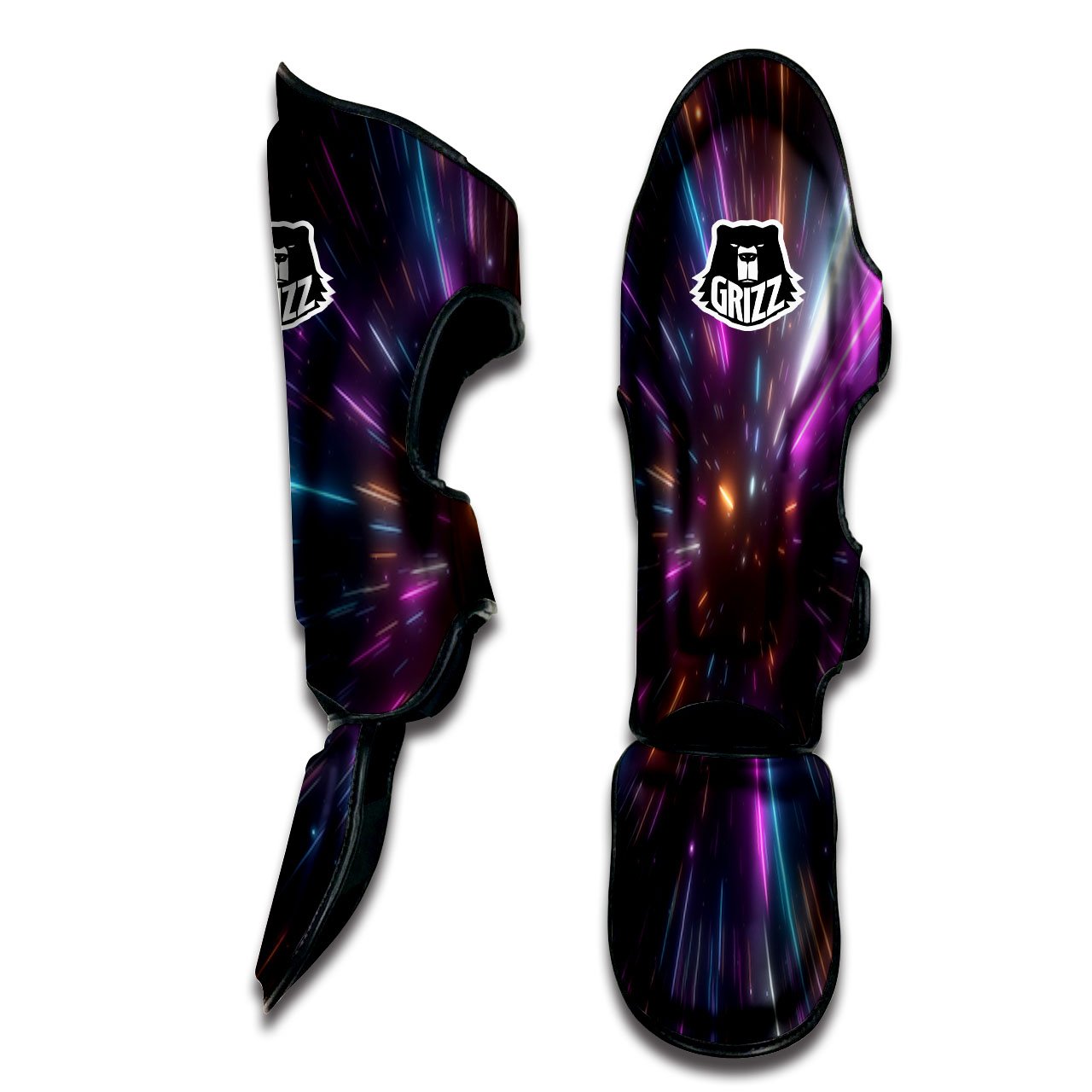 Lightspeed Hyperspace Print Muay Thai Shin Guards-grizzshop