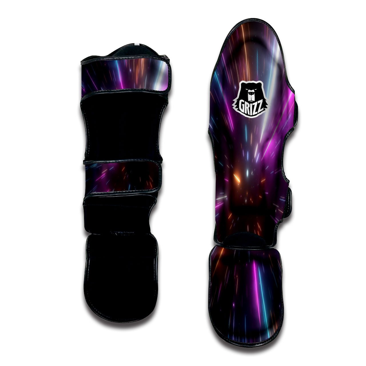 Lightspeed Hyperspace Print Muay Thai Shin Guards-grizzshop
