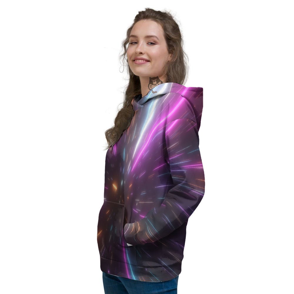 Lightspeed Hyperspace Print Women's Hoodie-grizzshop