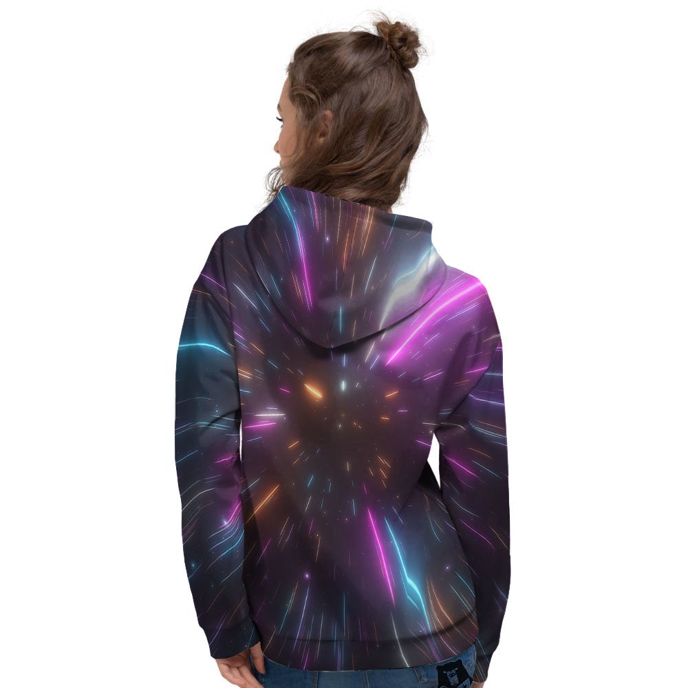 Lightspeed Hyperspace Print Women's Hoodie-grizzshop