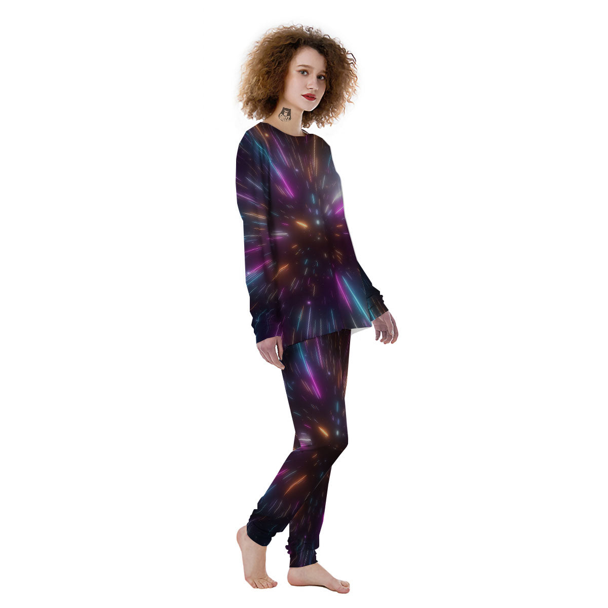 Lightspeed Hyperspace Print Women's Pajamas-grizzshop