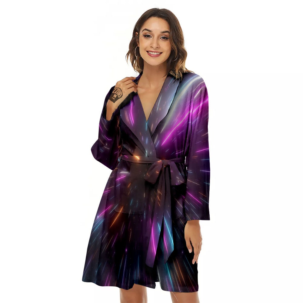 Lightspeed Hyperspace Print Women's Robe-grizzshop