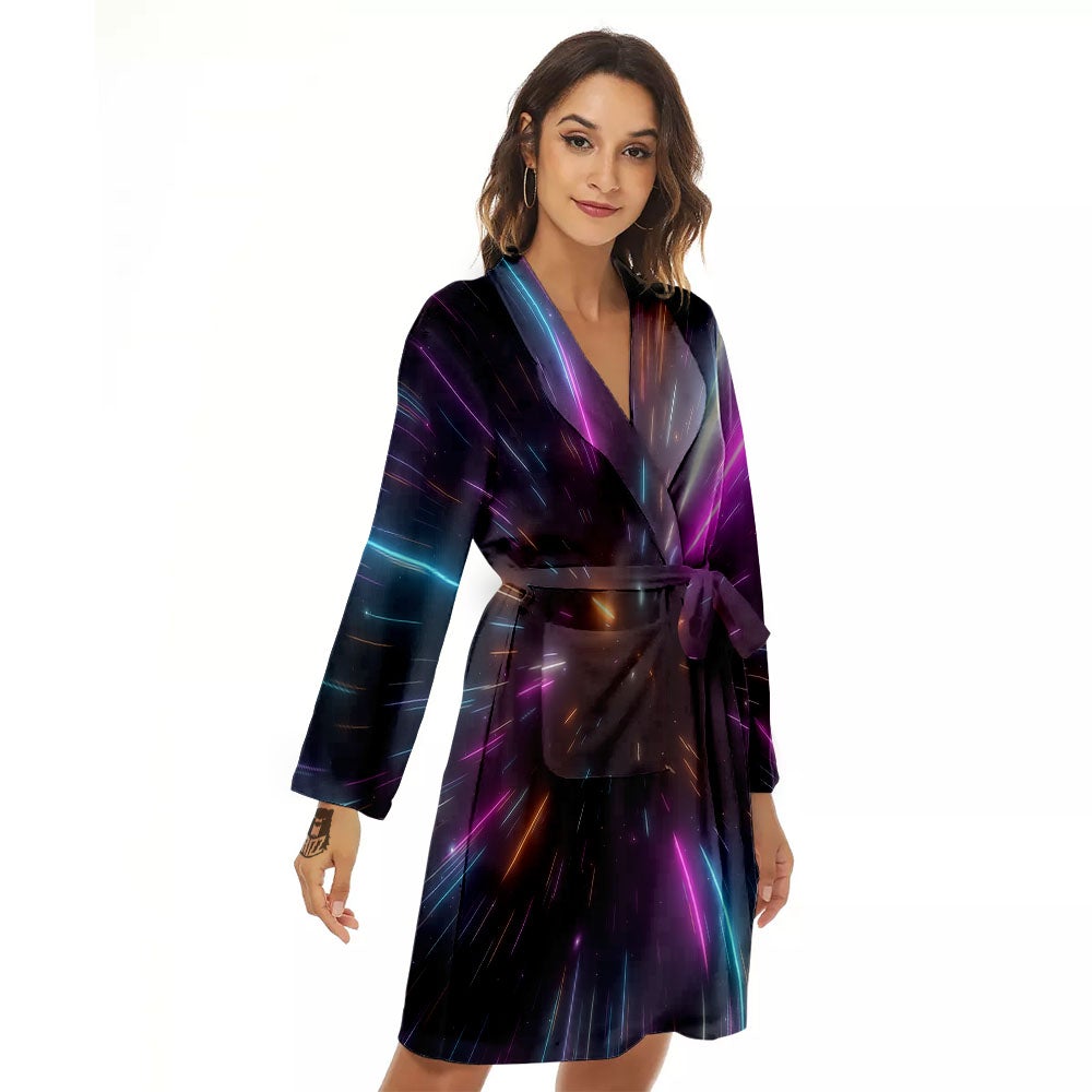 Lightspeed Hyperspace Print Women's Robe-grizzshop