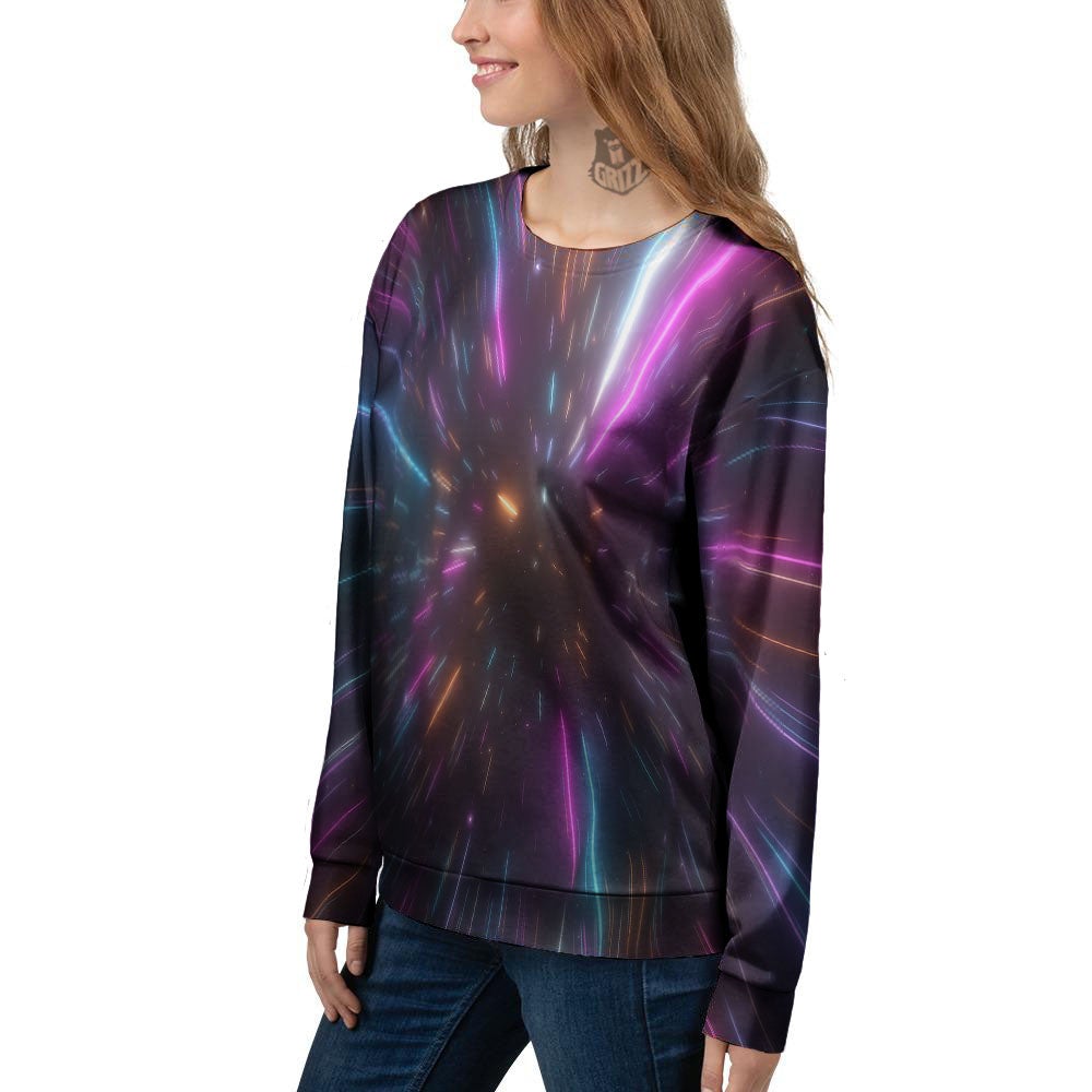 Lightspeed Hyperspace Print Women's Sweatshirt-grizzshop