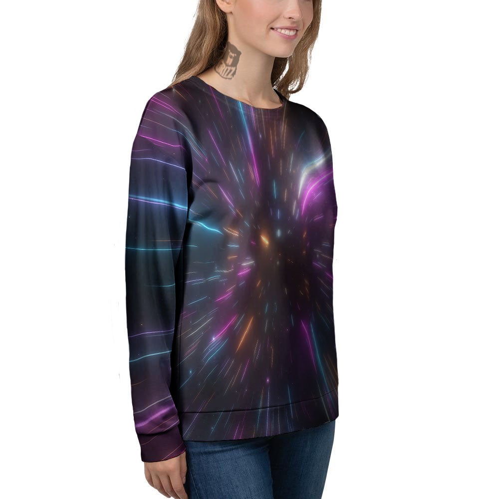 Lightspeed Hyperspace Print Women's Sweatshirt-grizzshop