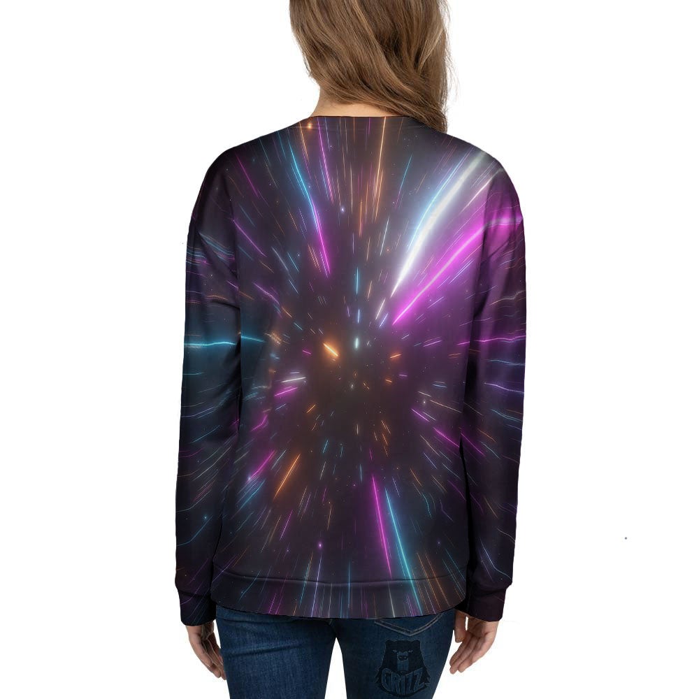 Lightspeed Hyperspace Print Women's Sweatshirt-grizzshop