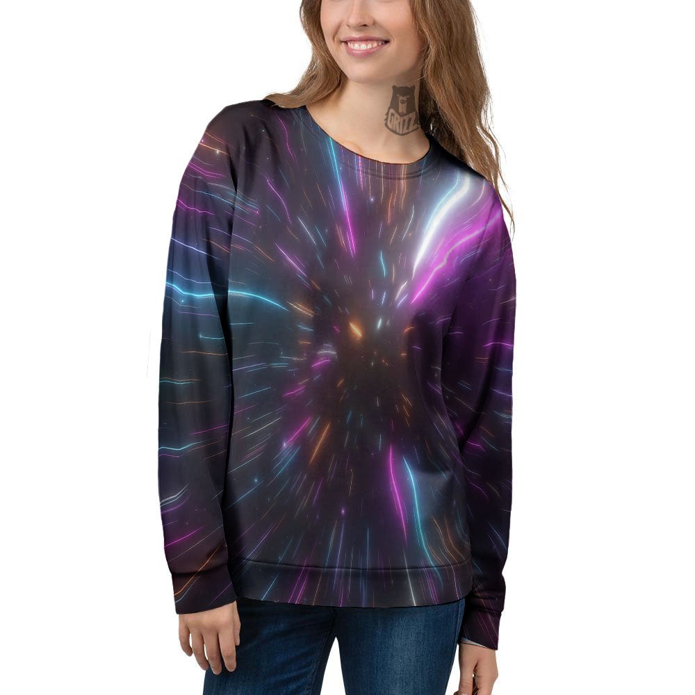 Lightspeed Hyperspace Print Women's Sweatshirt-grizzshop
