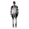 Lightspeed White And Black Print Men's Pajamas-grizzshop