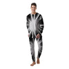 Lightspeed White And Black Print Men's Pajamas-grizzshop