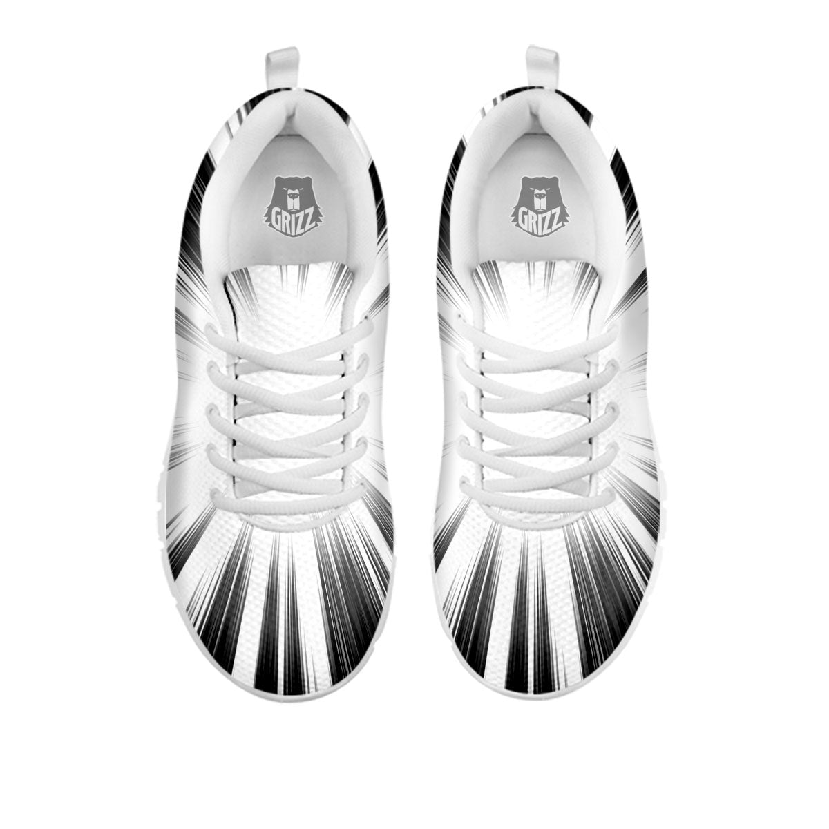 Lightspeed White And Black Print White Sneaker-grizzshop
