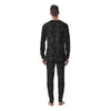 Lily Black And White Print Pattern Men's Pajamas-grizzshop