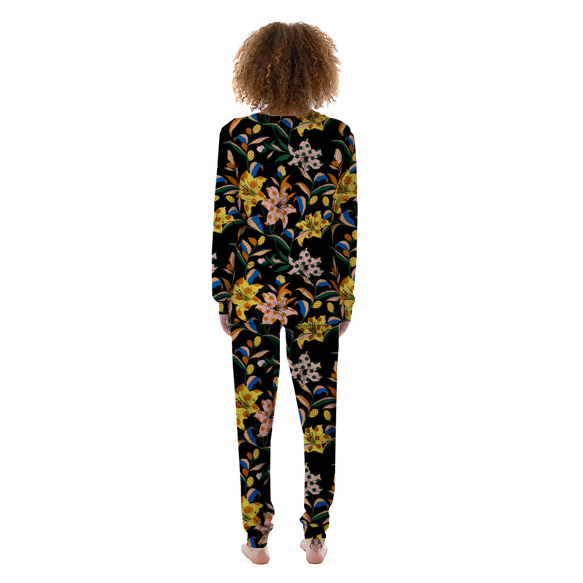 Lily Polka Dot Print Pattern Women's Pajamas-grizzshop