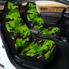 Lime Green Camo Print Car Seat Covers-grizzshop