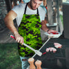 Lime Green Camo Print Men's Apron-grizzshop