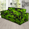 Lime Green Camo Print Sofa Cover-grizzshop