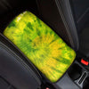 Lime Green Tie Dye Car Console Cover-grizzshop