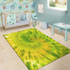 Lime Green Tie Dye Floor Mat-grizzshop