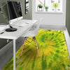 Lime Green Tie Dye Floor Mat-grizzshop