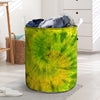 Lime Green Tie Dye Laundry Basket-grizzshop