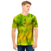 Lime Green Tie Dye Men T Shirt-grizzshop