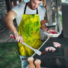 Lime Green Tie Dye Men's Apron-grizzshop