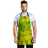 Lime Green Tie Dye Men's Apron-grizzshop