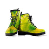 Lime Green Tie Dye Men's Boots-grizzshop