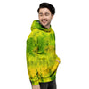 Lime Green Tie Dye Men's Hoodie-grizzshop