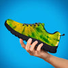 Lime Green Tie Dye Men's Sneakers-grizzshop