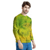 Lime Green Tie Dye Men's Sweatshirt-grizzshop