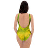 Lime Green Tie Dye One Piece Swimsuite-grizzshop