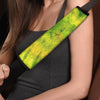 Lime Green Tie Dye Seat Belt Cover-grizzshop