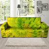 Lime Green Tie Dye Sofa Cover-grizzshop