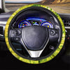 Lime Green Tie Dye Steering Wheel Cover-grizzshop