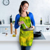 Lime Green Tie Dye Women's Apron-grizzshop