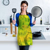 Lime Green Tie Dye Women's Apron-grizzshop