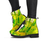 Lime Green Tie Dye Women's Boots-grizzshop