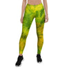 Lime Green Tie Dye Women's Leggings-grizzshop