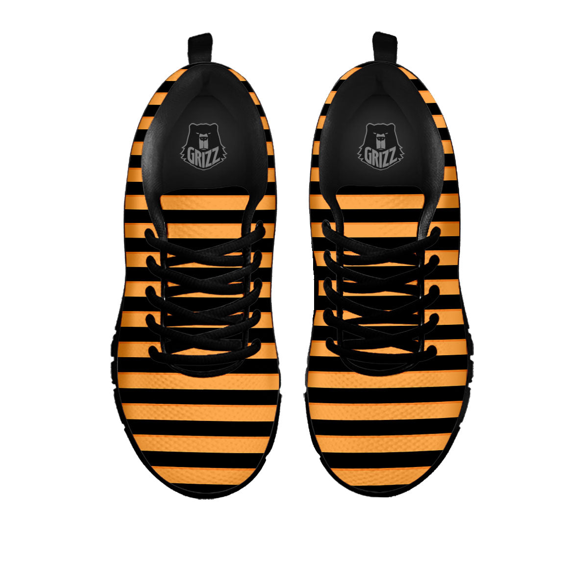 Line Halloween Print Pattern Black Sneaker-grizzshop