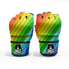 Lines Rainbow Diagonal Print Pattern MMA Gloves-grizzshop