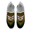 Lion Rasta Print White Athletic Shoes-grizzshop