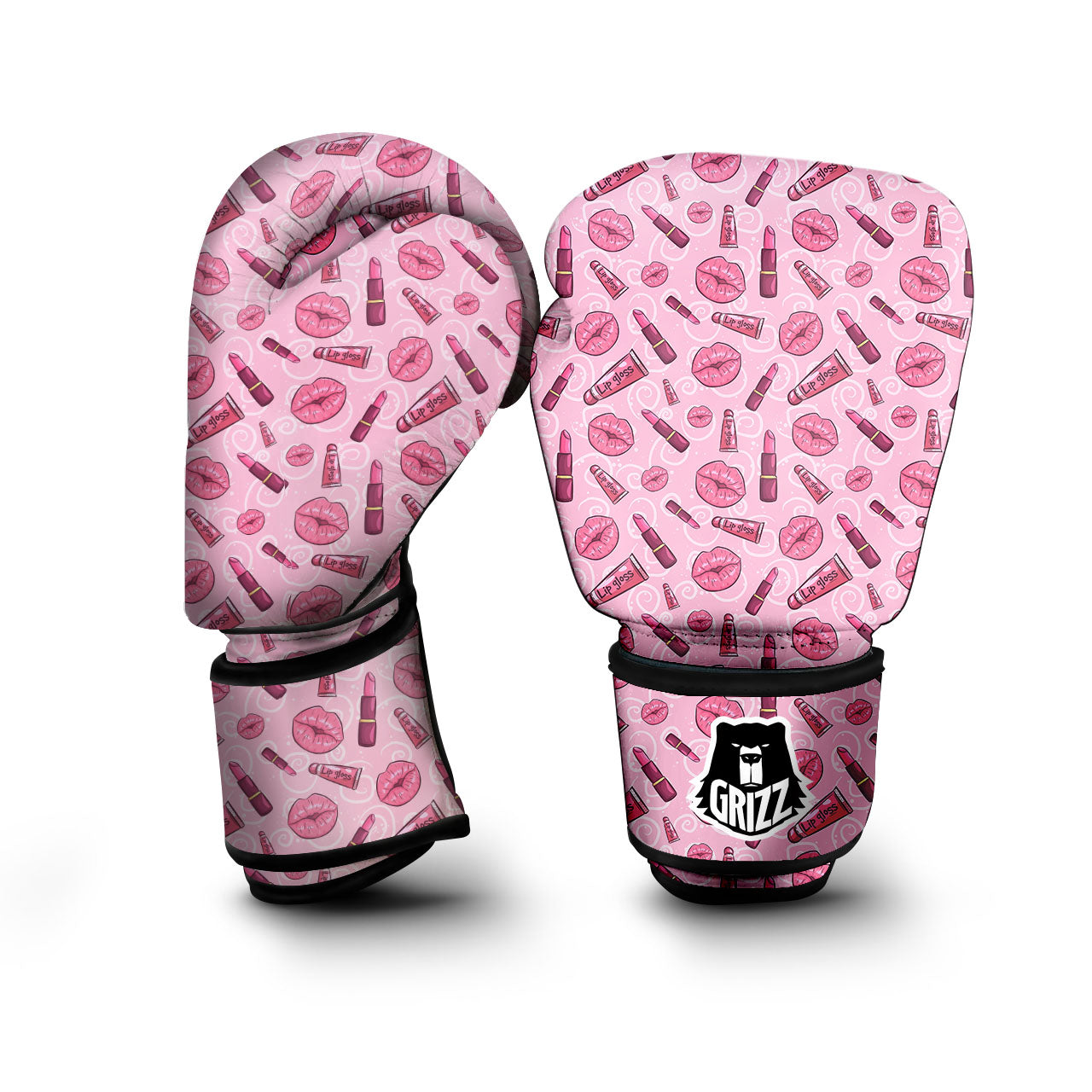Lips Funky Kiss Print Pattern Boxing Gloves-grizzshop