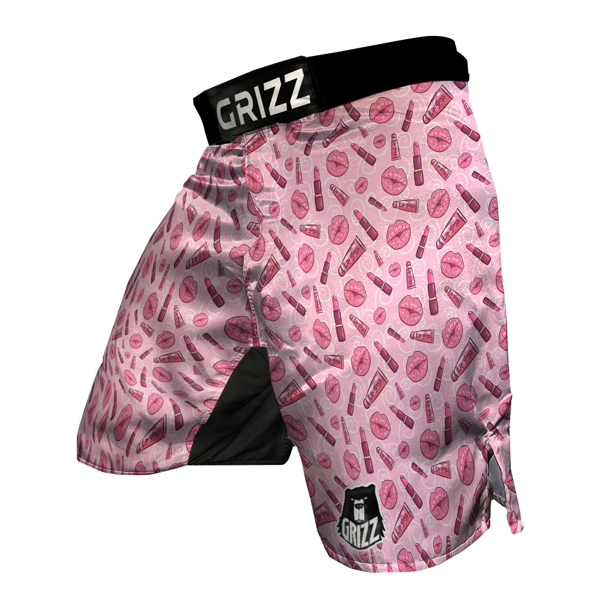 Lips Funky Kiss Print Pattern MMA Shorts-grizzshop