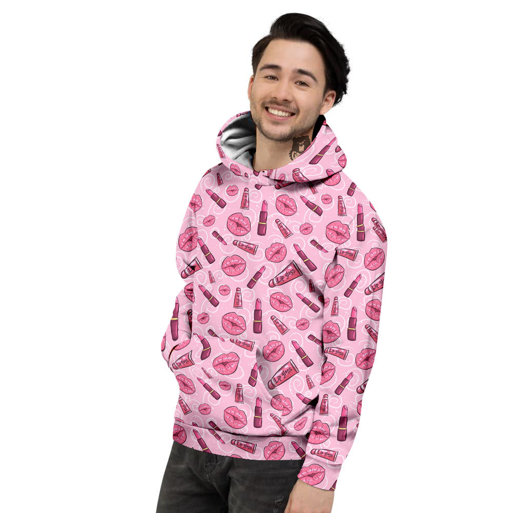 Lips Funky Kiss Print Pattern Men's Hoodie-grizzshop