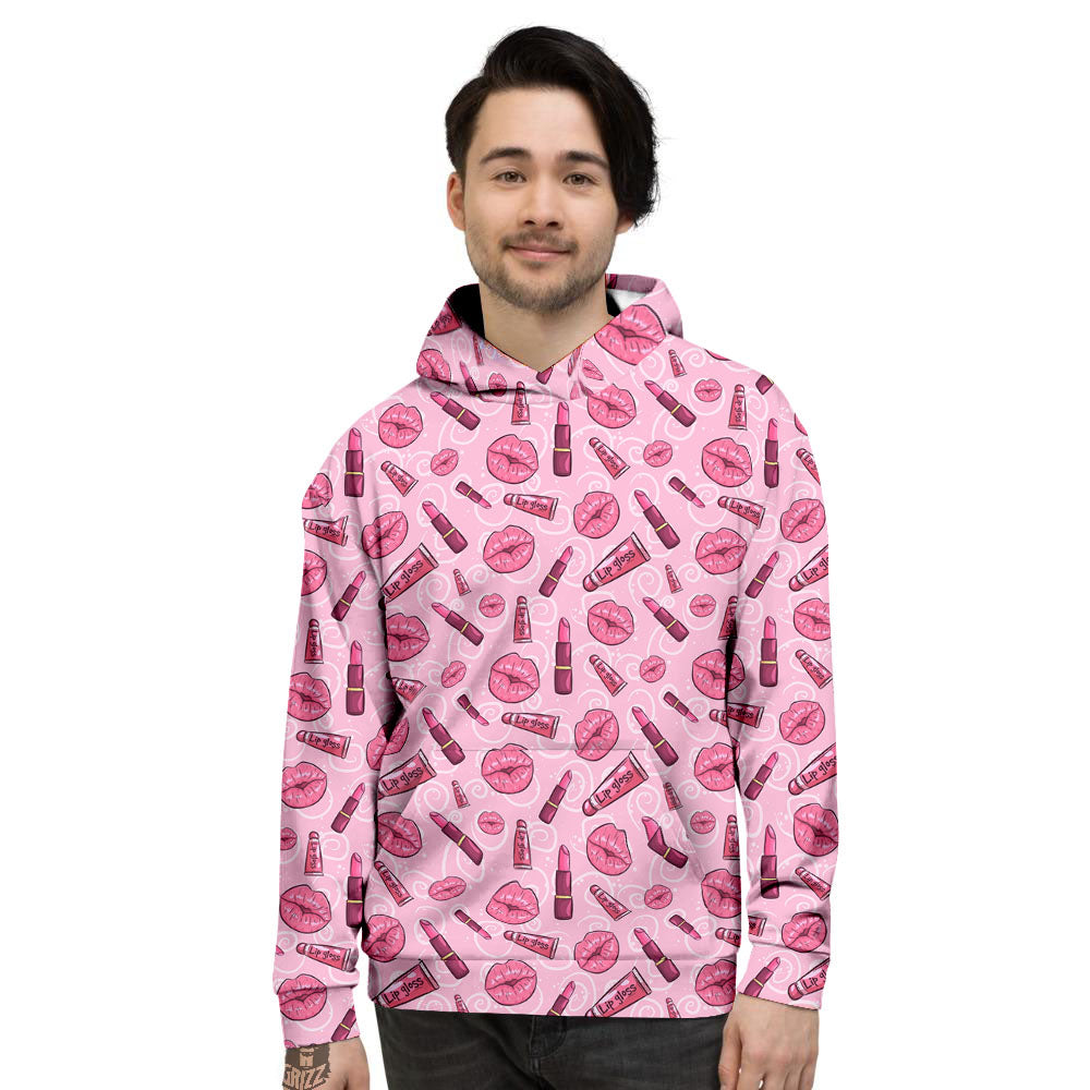 Lips Funky Kiss Print Pattern Men's Hoodie-grizzshop